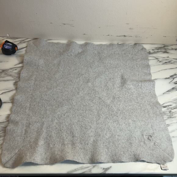 Banana Republic Baby 100% CASHMERE BABY BLANKET Gray 23.5” X 23.5” Luxury - Picture 1 of 5